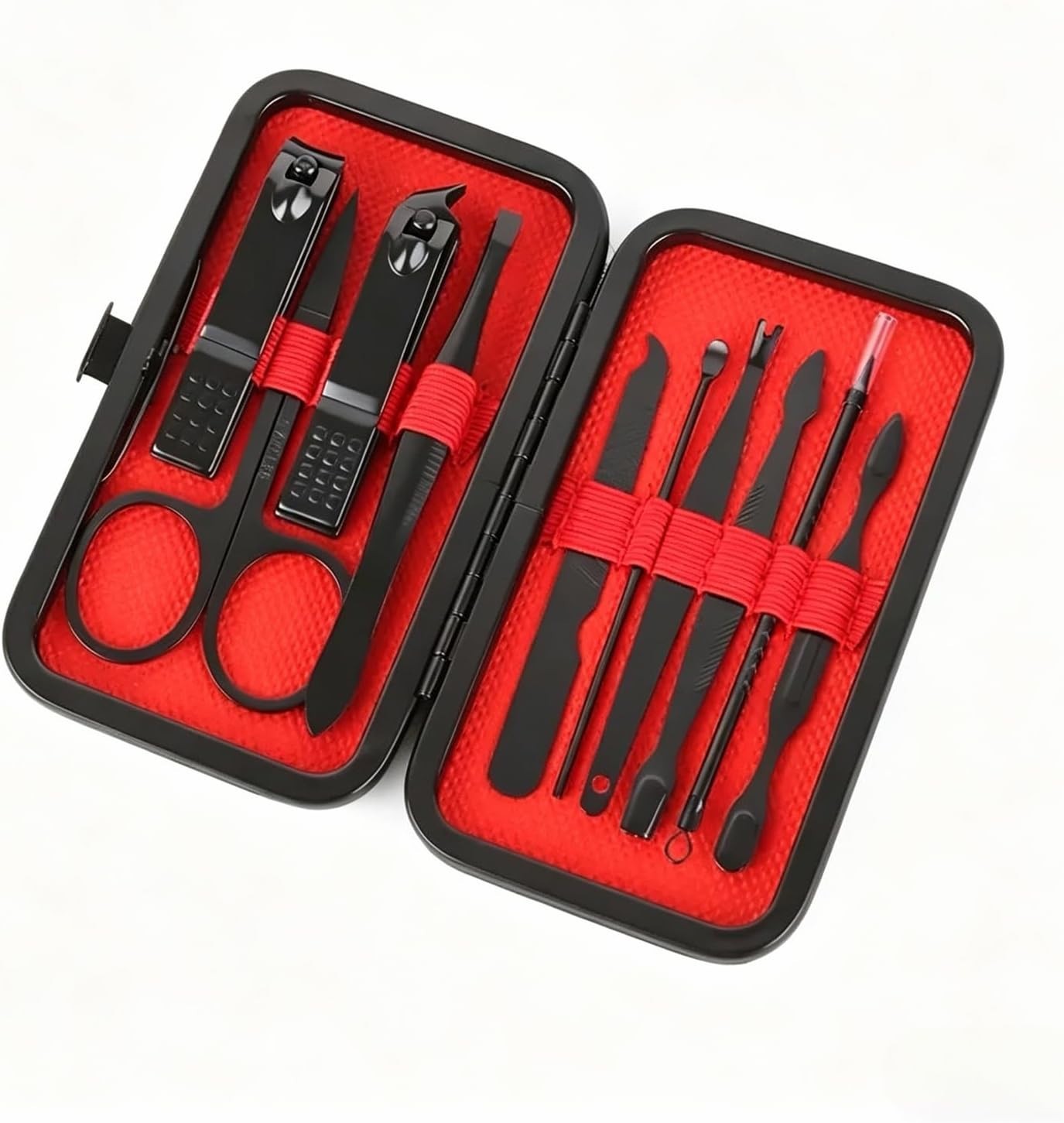 10 in 1 Manicure Pedicure Set Stainless Steel Nail Clipper Grooming Travel Kit