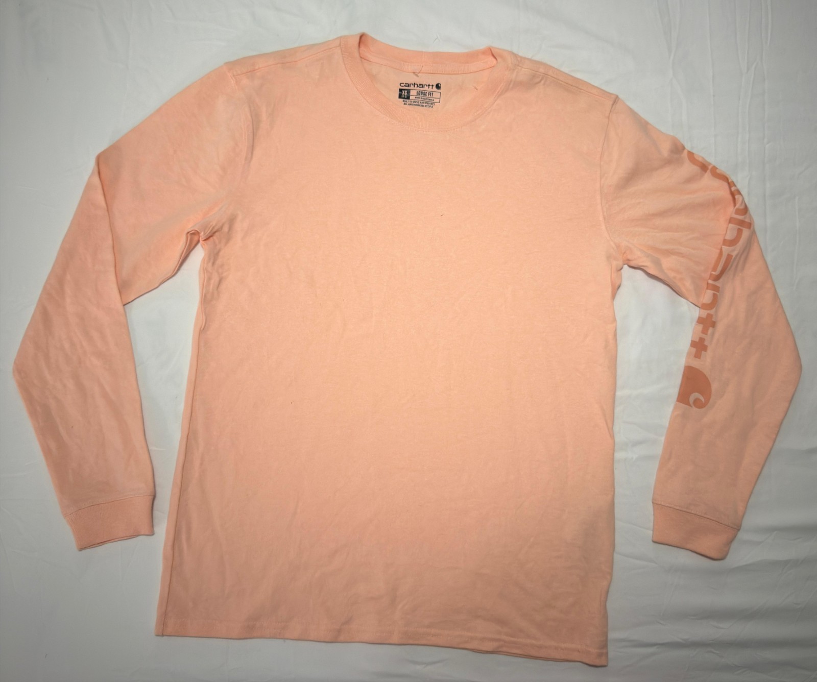 Loose Fit Crewneck Sweatshirt Printed Sleeve Casual Pullover Guatemala NWT