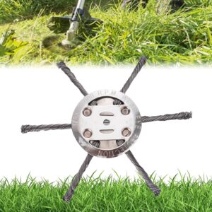 6 Inch 150mm Steel Wire Brush Weed Trimmer Head Twisted Wire Grass Rust Removal