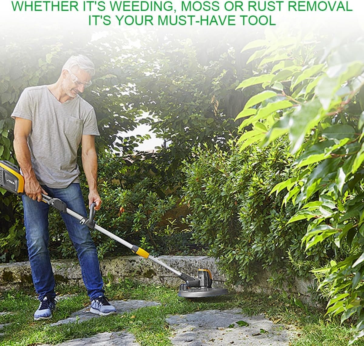 6 Inch 150mm Steel Wire Brush Weed Trimmer Head Twisted Wire Grass Rust Removal - Imagen 6