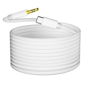 USB C to 3.5mm AUX Cable 6.6FT DAC Audio for iPhone 17 16 15 Samsung Galaxy